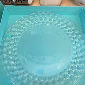 Tiffany & Co Honeycomb Glass Platter- Brand New